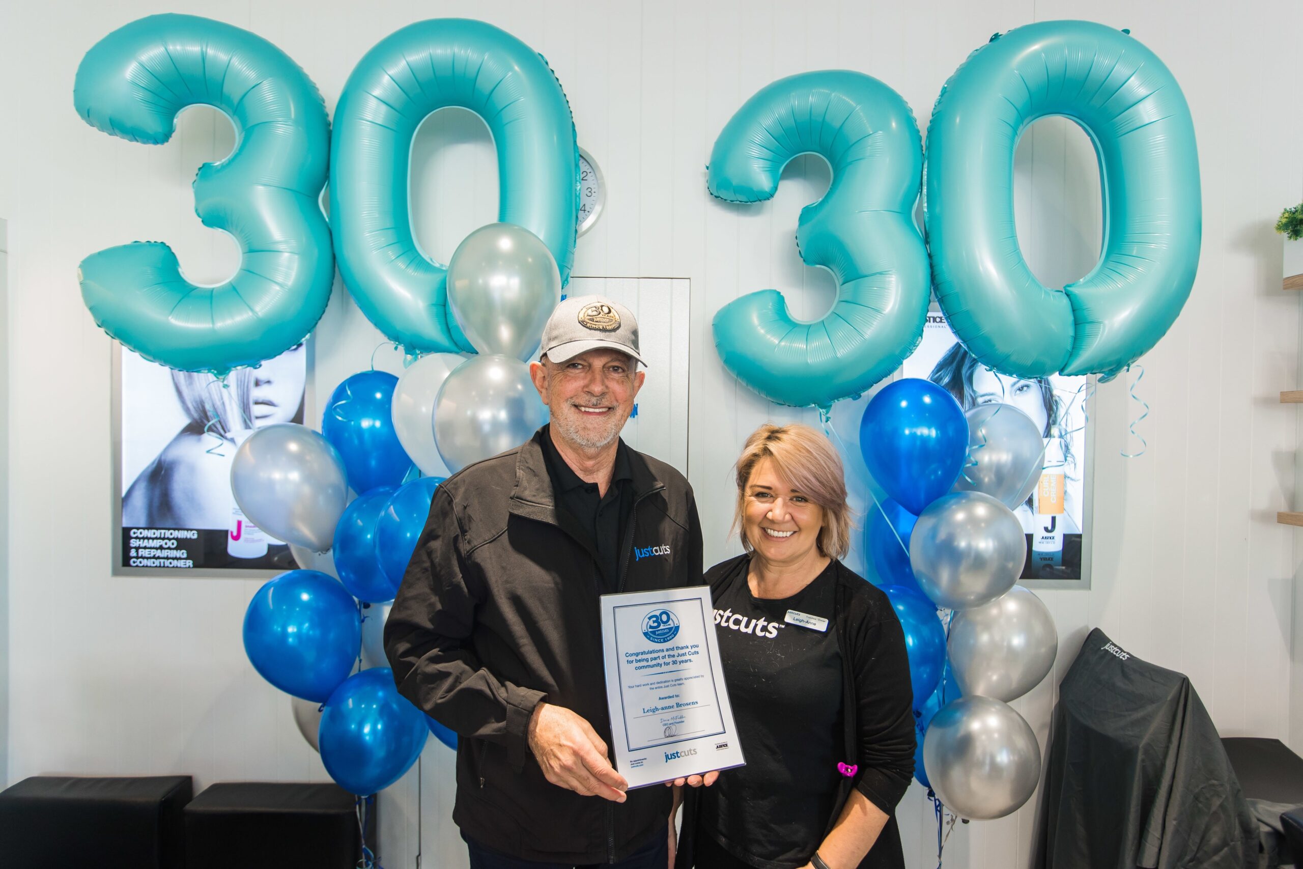 Just Cuts franchisee celebrates 30 years