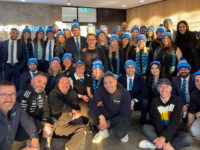 Harcourts team’s ice fundraise for FightMND’s Big Freeze 11
