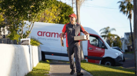 Aramex Menulog drivers